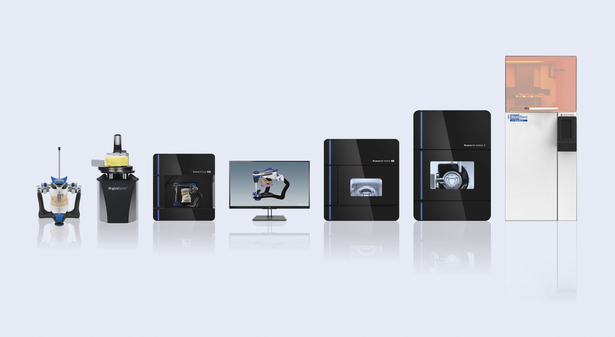 The Ceramill Digital Dental workflow with the NextDent 5100. Photo via 3D Systems.