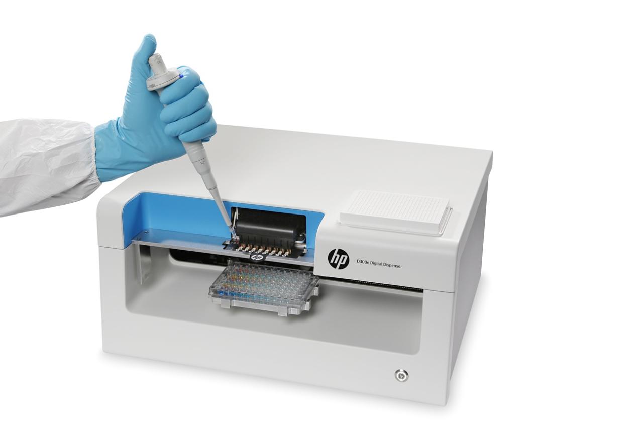 The HP D300e Digital Dispenser BioPrinter. Photo via HP.