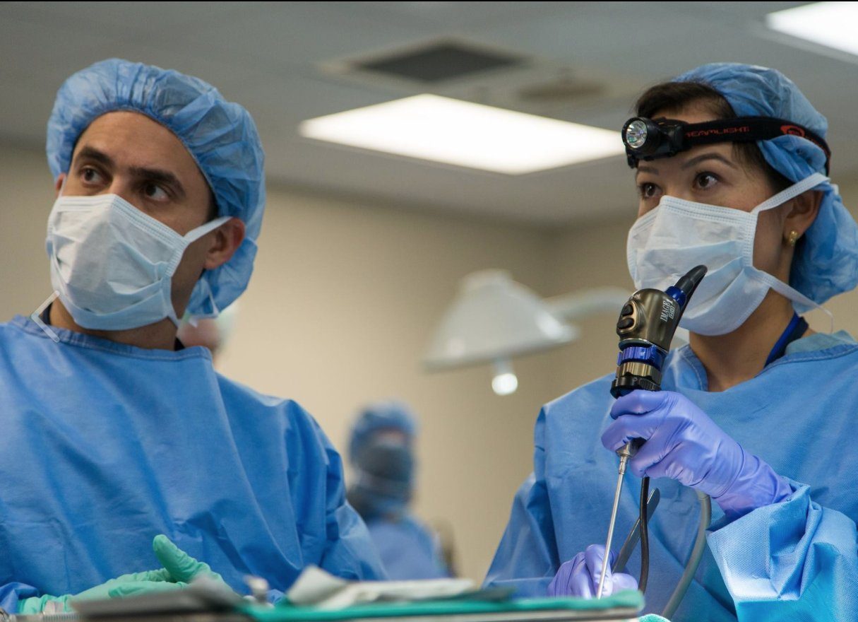 Surgeons at the AdventHealth Nicholson Center. Photo via AdventHealth Nicholson Center.