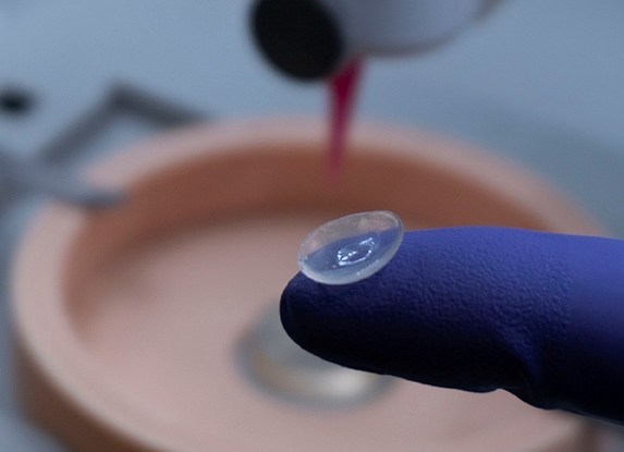 A 3D Bioprinted Cornea Stromal Lenticule. Photo via Pandorum Technologies Pvt.