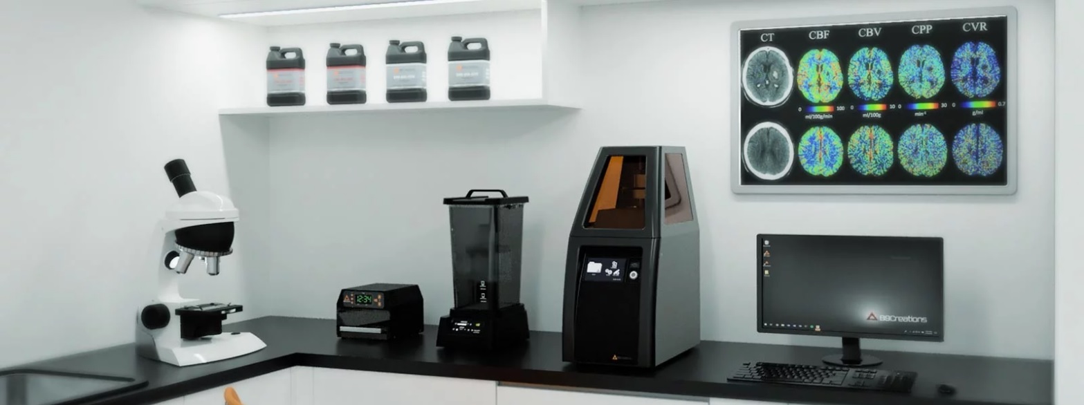 B9 Core Med 500 additive manufacturing Healthcare Division & Service Bureau. Photo via B9Creations.