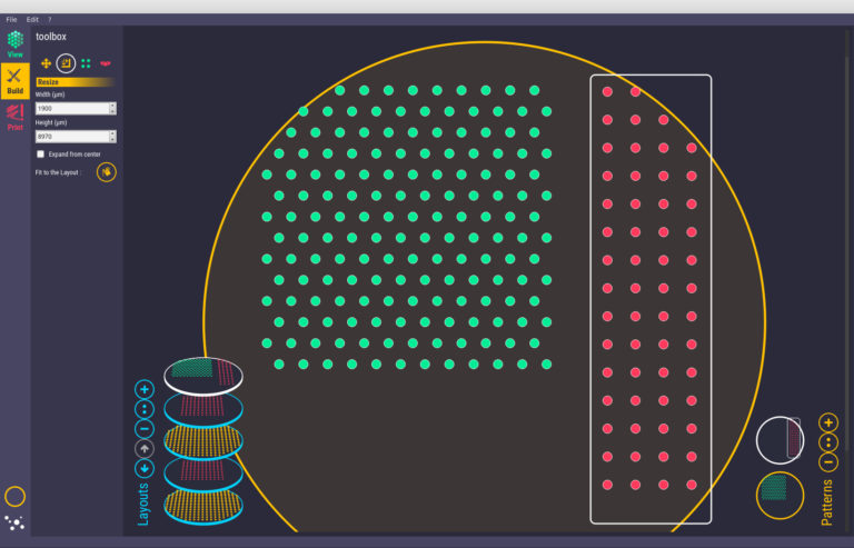 Poietis Cytocentric CAD tool which can define and locate the position and environment of each cell within three-dimensional tissue structures. Image via Poietis.